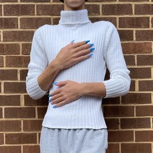 White Turtleneck